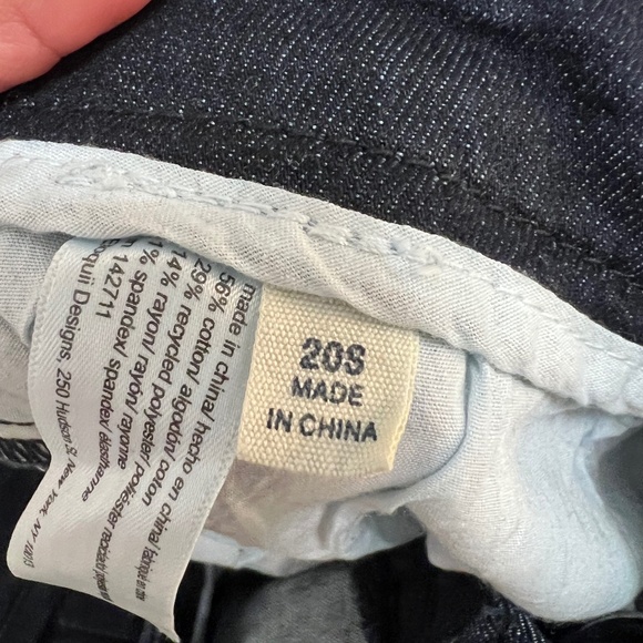 High Rise Wide Leg Denim Pant w/belt - Picture 4 of 7